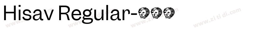 Hisav Regular字体转换